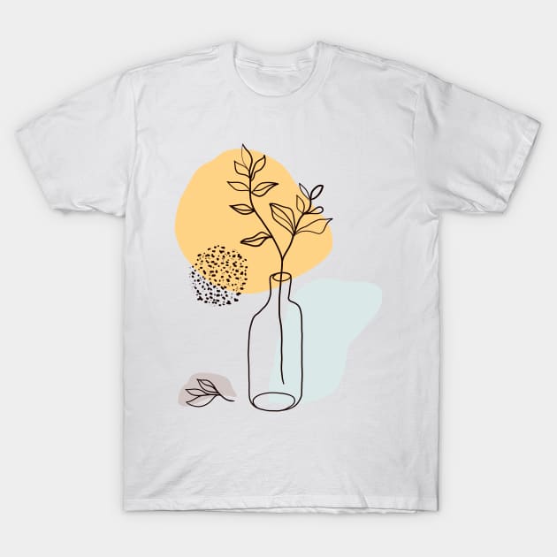 Abstract flower vase T-Shirt by Smoky Lemon